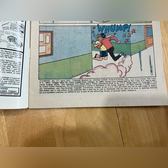 Jughead Comic Book - Archie Series April 1974 Vintage - Picture 2 of 3